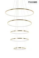 Lampy sufitowe - MOOSEE lampa wisząca RING SLIM L złota - miniaturka - grafika 1