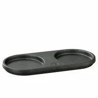 Pojemniki na przyprawy - Podstawka na młynki, żeliwo, 20 x 9 cm, na 2 młynki o średnicy do 7,5 cm kod: ZS-036077 - miniaturka - grafika 1