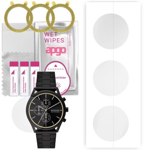 3x folia ochronna hydrożelowa do Skagen Holst - apgo Smartwatch Hydrogel Protection Ochrona na ekran smartwatcha