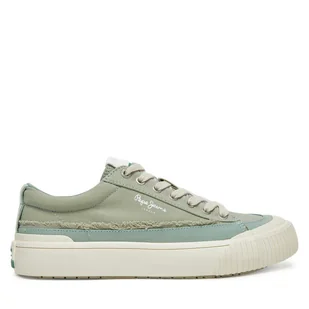 Tenisówki Pepe Jeans Ben Fresh W PLS31589 Zielony - Trampki damskie - miniaturka - grafika 1