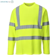 Odzież robocza - PORTWEST S278 T-SHIRT OSTRZEGAWCZY Z DŁUGIMI RĘKAWAMI; ŻÓŁTY - miniaturka - grafika 1