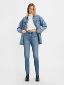 Spodenki damskie - Levi's Dżinsy "501" - Skinny fit - w kolorze niebieskim - miniaturka - grafika 1