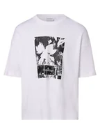 Koszulki męskie - Calvin Klein - T-shirt męski, biały - miniaturka - grafika 1