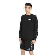 Bluzy męskie - Puma Bluza Męska Ess Tape Crew Black 847384 01 S - miniaturka - grafika 1