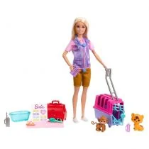 Barbie Ratowniczka zwierząt HRG50 Mattel - Lalki dla dziewczynek - miniaturka - grafika 1