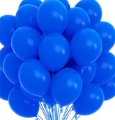 Balony i akcesoria - Balony pastelowe, matowe, granatowe 40 szt. - miniaturka - grafika 1