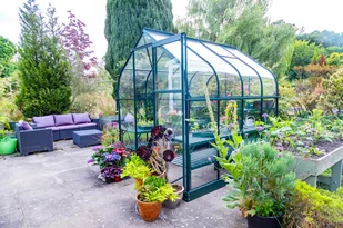 VITAVIA szklarnia ogrodowa ORION 5000, zielona (1,93 m x 2,57 m) + baza - Szklarnie ogrodowe - miniaturka - grafika 6