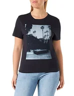 Koszulki i topy damskie - BOSS Koszulka damska, Open Blue466, M - miniaturka - grafika 1