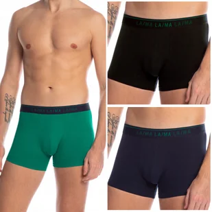 BOKSERKI męskie Lama Szorty BAWEŁNIANE 3 PARY - M - Majtki męskie - miniaturka - grafika 1