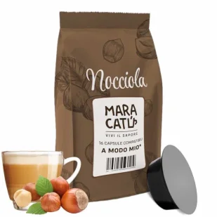 16 Kapsułek Nocciolino Maracatú Kompatybilnych z Lavazza A Modo Mio - Kawa w kapsułkach i saszetkach - miniaturka - grafika 1