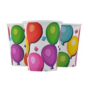 Kubek kolorowe party - Naczynia i sztućce jednorazowe - miniaturka - grafika 1