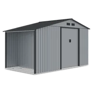 Altany ogrodowe - Domek Narzędziowy Drewutnia Madison 342X191Cm Light Grey - Hardmaister - miniaturka - grafika 1