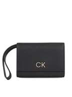 Portfele - Calvin Klein Portfel damski Re-Lock Bifold & Cardholder Sm K60K611092 Czarny - miniaturka - grafika 1