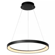 Lampy sufitowe - Wisząca lampa salonowa Vidal ring LED 48W czarny nad stół - miniaturka - grafika 1