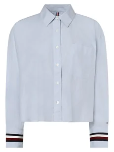 Tommy Hilfiger - Bluzka damska, niebieski - Koszule damskie - miniaturka - grafika 1