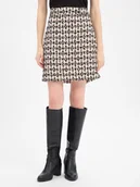 Spódnice - JOOP! Damska spódnica tweedowa - Scara Kobiety Sztuczne włókno beżowy|czarny w kratkę, 36 - miniaturka - grafika 1