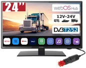 Telewizory - MISTRAL 24" SMART TV WebOS 12V 24V z tunerem DVB-T2 i DVB-S2 - miniaturka - grafika 1