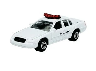 WELLY 1999 FORD CROWN VICTORIA POLICJA BIAŁY V 1:60 52067 - Samochody i pojazdy dla dzieci - miniaturka - grafika 1