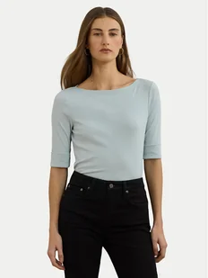 LAUREN RALPH LAUREN Bluzka 200654963187 Błękitny Slim Fit - Bluzki damskie - miniaturka - grafika 1