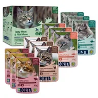 Mokra karma dla kotów - BOZITA Karma mokra Adult Kawałeczki w galarecie z rybą i mięsem Multibox 12 x 85 g - miniaturka - grafika 1