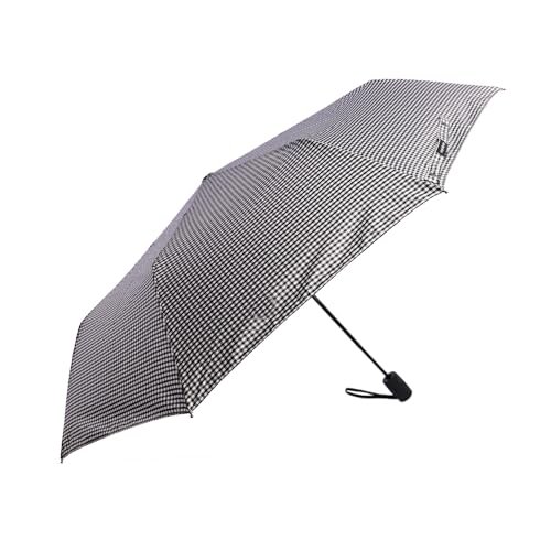 DON ALGODON Parasol damski składany – odporny na wiatr, kompaktowy, automatyczne otwieranie i zamykanie, elegancki design, czarne