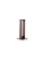 Głośniki - stojaki i akcesoria - Norstone Alva Plus Walnut/Black – eleganckie podstawki głośnikowe 68 cm Walnut - miniaturka - grafika 1