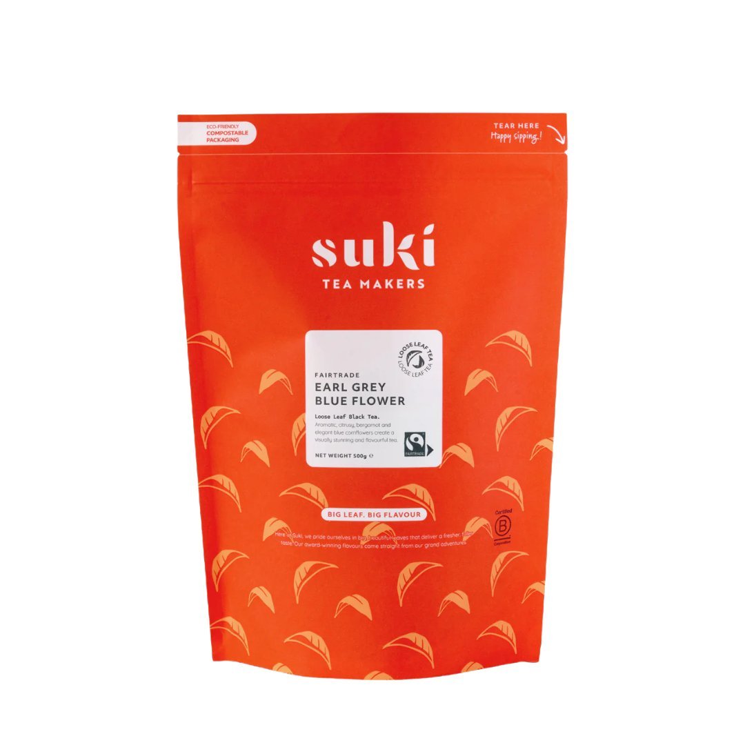 Herbata czarna Earl Grey Suki Tea 500 g liściasta bergamotka Blue Flower bez dodatków