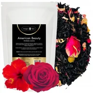 Herbata - Herbata Czarna AMERICAN BEAUTY 50G Pąki Róż Hibiskus Płatki Róż India OP - miniaturka - grafika 1