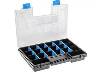 GTV HOGERT Organizer 16" z regulowanymi przegrodami; 39,9 x 30,3 x 5 cm (26 podziałek tworzących do 32 przegród); HT7G026 HT7G026 - Skrzynki i torby narzędziowe - miniaturka - grafika 1