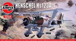 AirFix Samolot Szturmowy Henschel Hs123A-1 model do sklejania A02051V - Modele do sklejania - miniaturka - grafika 1