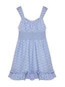 Sukienki i spódniczki dla dziewczynek - Guess Sukienka codzienna J5GK17 WH7K0 Niebieski Regular Fit - miniaturka - grafika 1