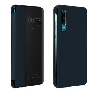 Etui Smart View Window z klapką do Huawei P30 - Granatowe - Etui i futerały do telefonów - miniaturka - grafika 1
