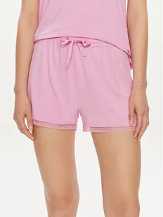 Tommy Hilfiger Szorty piżamowe UW0UW05289 Różowy Regular Fit - Piżamy damskie - miniaturka - grafika 1