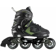 Rolki - Nils EXTREME NA9080 CZARNO/ZIELONE ROZM L 39-42) ŁYŻWOROLKI EXTREME - miniaturka - grafika 1