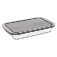 Pudła i pojemniki do przechowywania - Secret de Gourmet Higieniczny szklany pojemnik do przechowywania żywności o wymiarach 29 x 18 cm ze szczelną pokrywką RECT GLASS MOULD B07GGJ9ZJJ - miniaturka - grafika 1