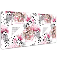 Podkładki na biurko - Podkładka pod mysz i klawiaturę Flamingi 100x50 cm, Dywanomat - miniaturka - grafika 1