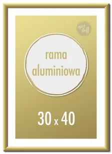 Ramka na zdjęcia 30x40 cm Ramki aluminiowe 40x30 cm złota - Ramki na zdjęcia - miniaturka - grafika 1
