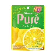 Żelki - PURE GUMI LEMON - SŁODKO-KWAŚNE ŻELKI O SMAKU CYTRYNOWYM, KANRO 56g - miniaturka - grafika 1