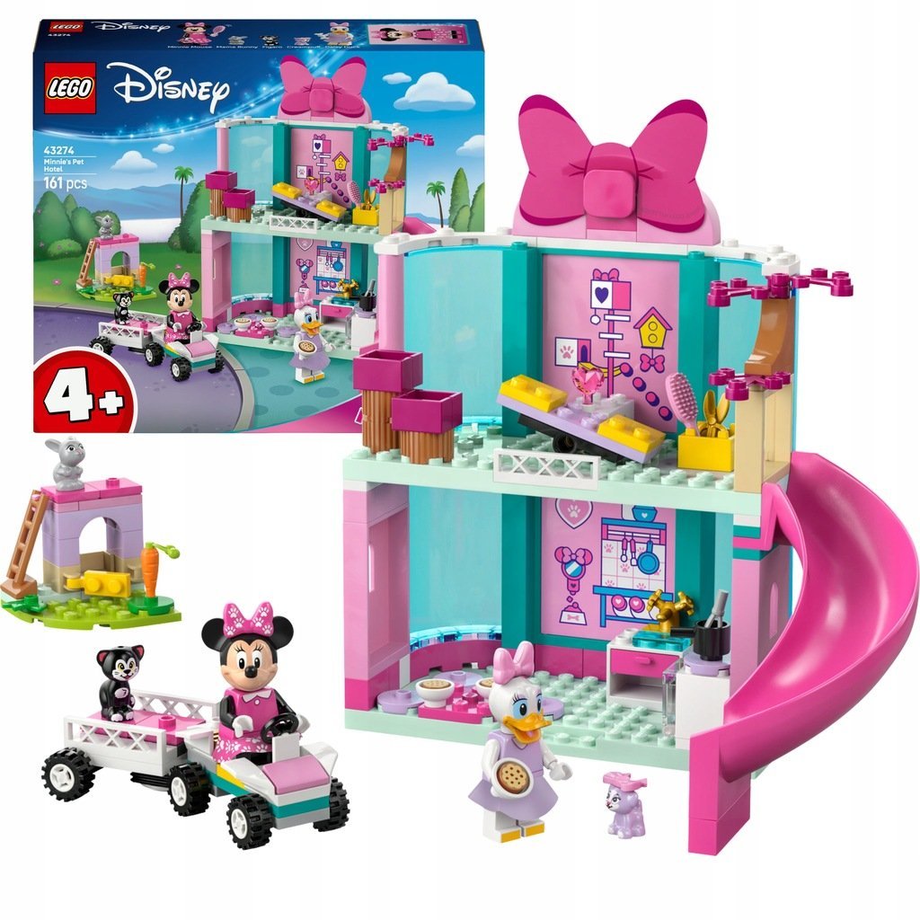 LEGO DISNEY HOTEL DLA ZWIERZĄT MINNIE NOWE NA PREZENT ZESTAW KLOCKI + TORBA