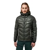 Kurtki narciarskie - Męska kurtka puchowa w góry Jack Wolfskin ALPSPITZE DOWN HOODY M slate green - S - miniaturka - grafika 1