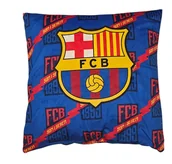Pościel dla dzieci - FC BARCELONA POSZEWKA na poduszkę 40 40 cm VELVET DEKORACYJNA - miniaturka - grafika 1