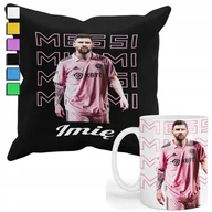 Gadżety dla niej i dla niego - ZESTAW KUBEK + PODUSZKA Z POSZEWKĄ-PREZENT DLA FANA MESSI ARGENTYNA+ IMIĘ - miniaturka - grafika 1