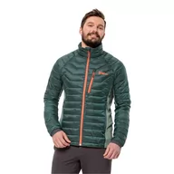 Kurtki męskie - Męska kurtka hybrydowa Jack Wolfskin ROUTEBURN PRO INS JKT M black olive - S - miniaturka - grafika 1