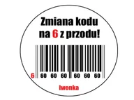 Ciasta i półprodukty do ciast - Dekoracyjny jadalny opłatek tortowy Kod Kreskowy na urodziny - 20 cm - miniaturka - grafika 1