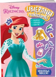 Książka dla dzieci Disney Księżniczka Ubieranki Naklejanki SDU-9110 - Książki edukacyjne - miniaturka - grafika 2