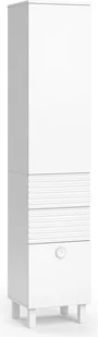 Vicco Szafka łazienkowa Sola, 40.2 x 192.4 cm z drzwiami i szufladami, Biały - Szafki łazienkowe - miniaturka - grafika 1