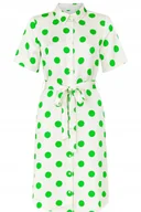 Sukienki - Sukienka VILA Kelly Green/DOTS rozmiar 34 NOWA z metką - miniaturka - grafika 1