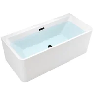 Wanny - Wanna wolnostojąca czarny przelew oraz korek przyścienna 160 cm Sofia Hydrosan - miniaturka - grafika 1