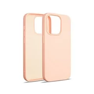 Etui i futerały do telefonów - Beline Etui Silicone iPhone 15 Pro 6,1" różowo-złoty/rose gold - miniaturka - grafika 1