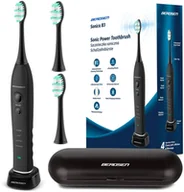 Szczoteczki elektryczne - Szczoteczka soniczna do zębów zestaw z ETUI Sonica B3 czarna - miniaturka - grafika 1